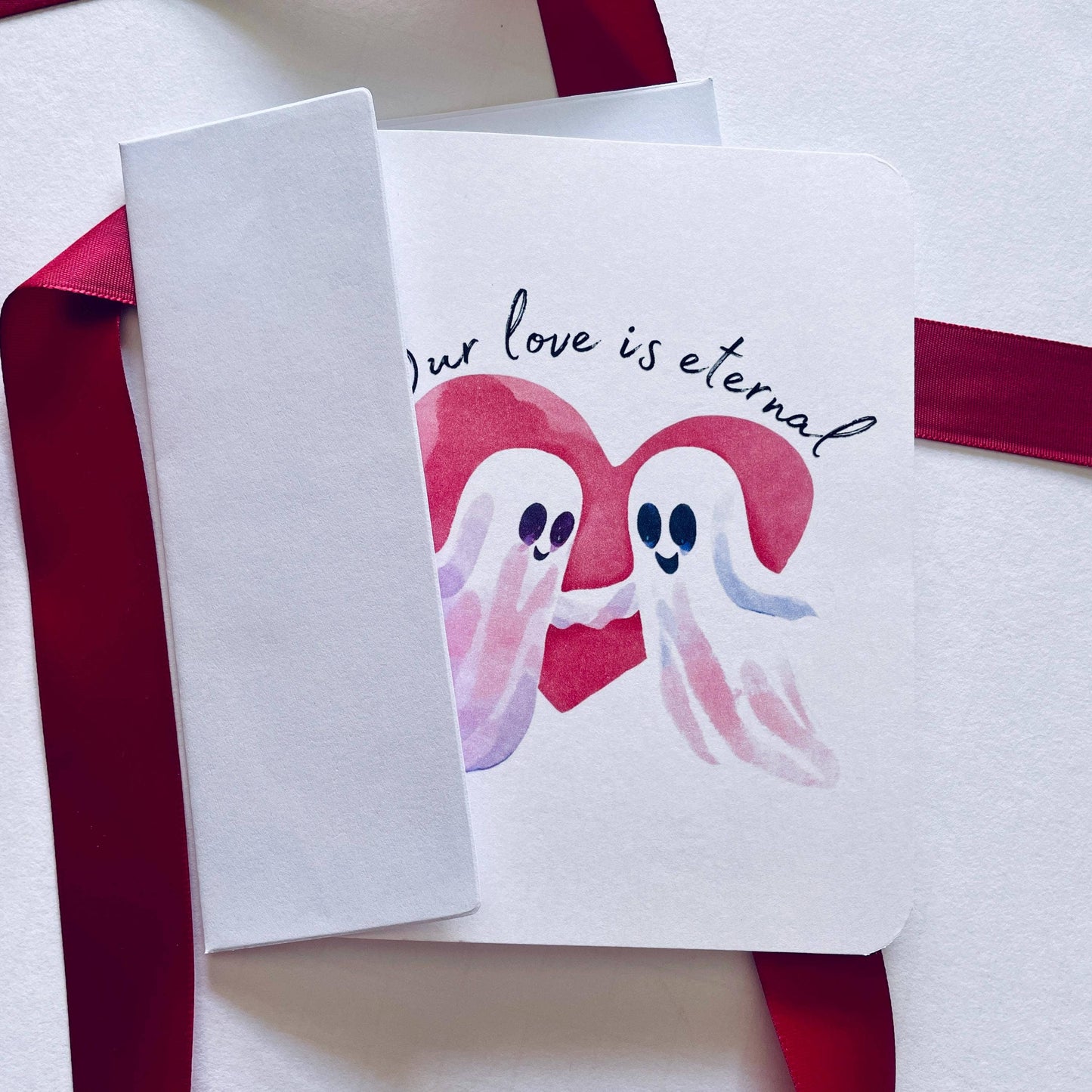 Eternal Love Ghost Card : Brown Kraft Paper
