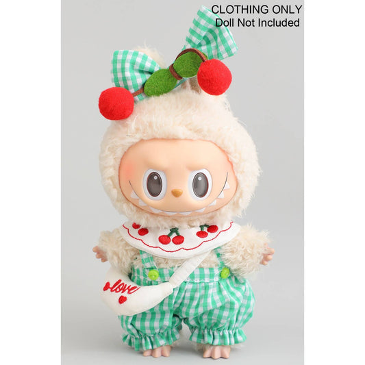 CHERY THEMED LABUBU OUTFIT WITH BOW: Green / 1 SIZE