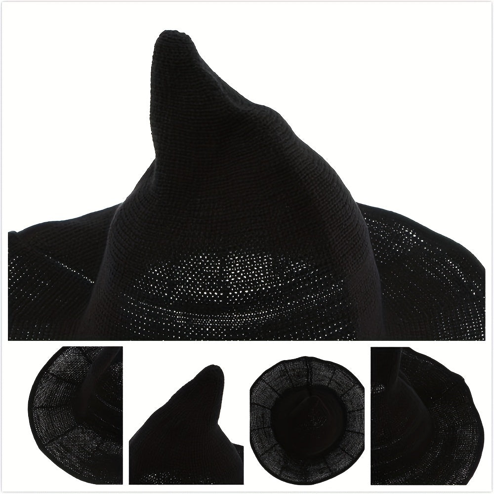 Gothic Witch-Inspired Wool Knit Hat