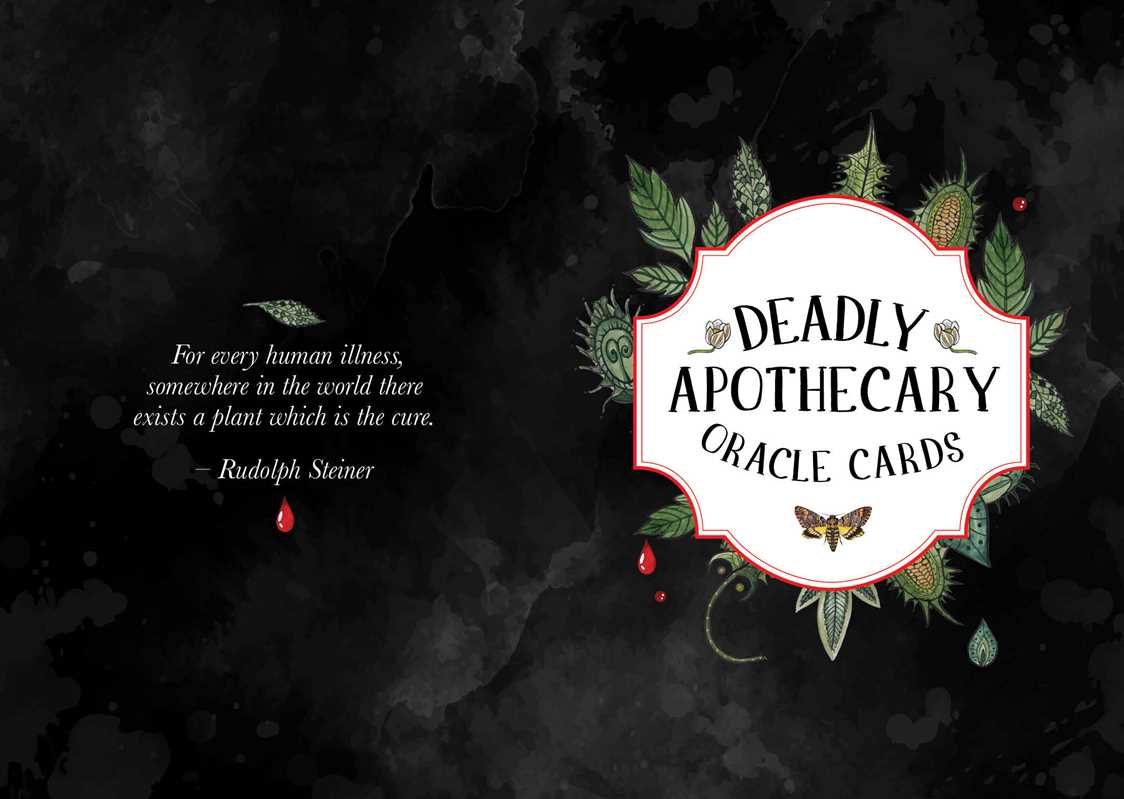 Deadly Apothecary Oracle by Priestess Moon: Flashcards; 96 pages / English