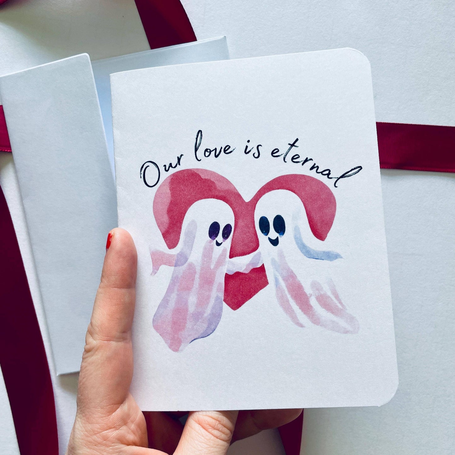 Eternal Love Ghost Card : Brown Kraft Paper