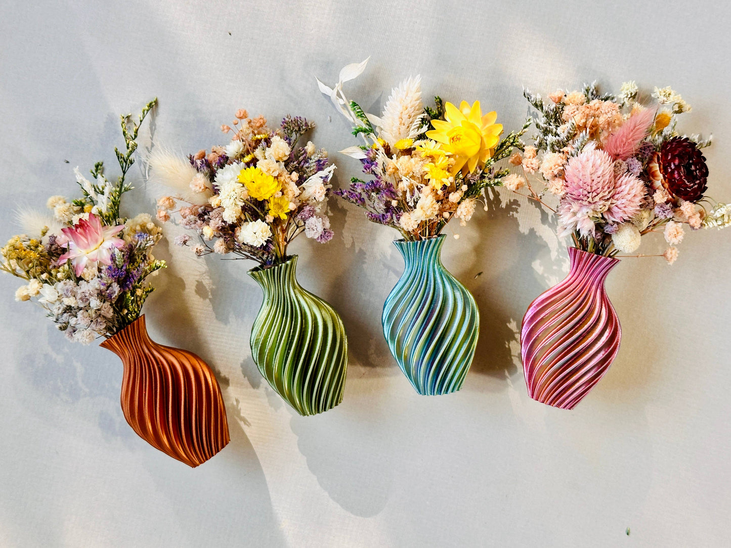 Mini Vase Magnet + Florals: Multi-Colored