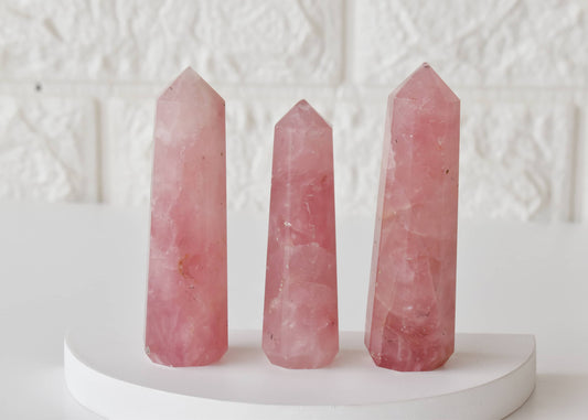 Healing Obelisk| Rose Quartz | Crystal Tower | Crystal Point