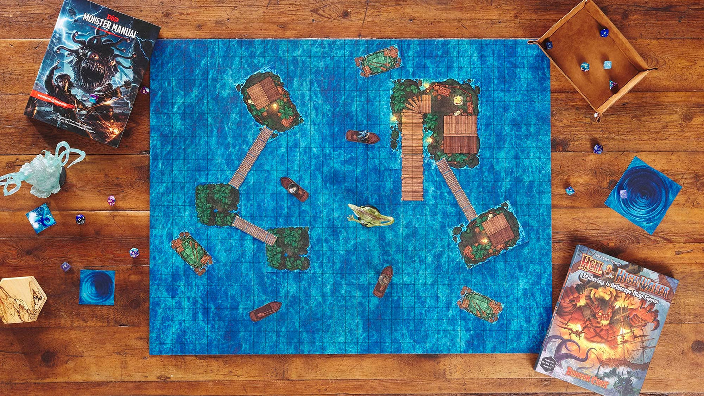 Dungeon Craft – Hell & High Water Book 2D Terrain for DnD