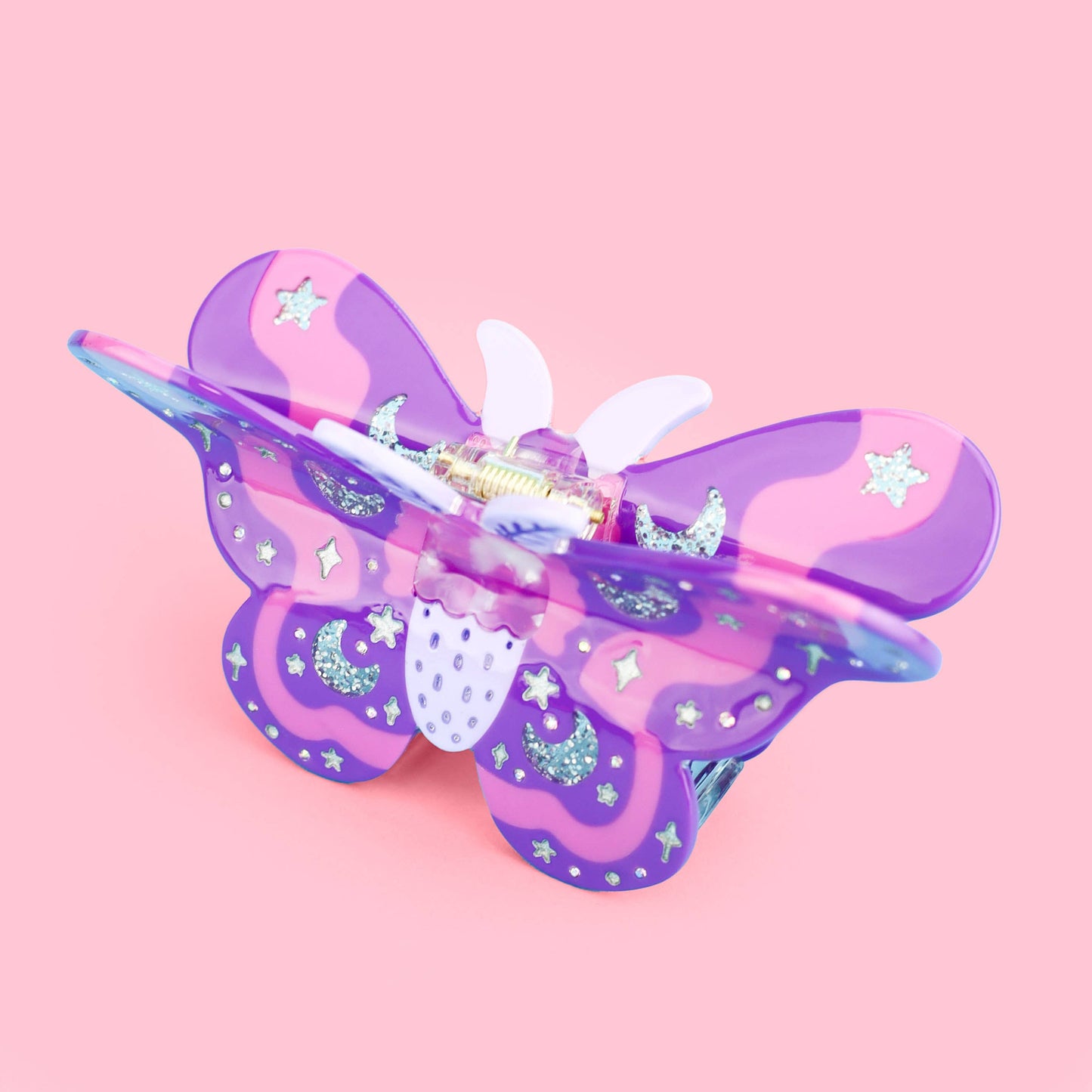 Pastel Moth, Hair Claw, Insect, Spooky, Magic, Hair Clip: Acetate