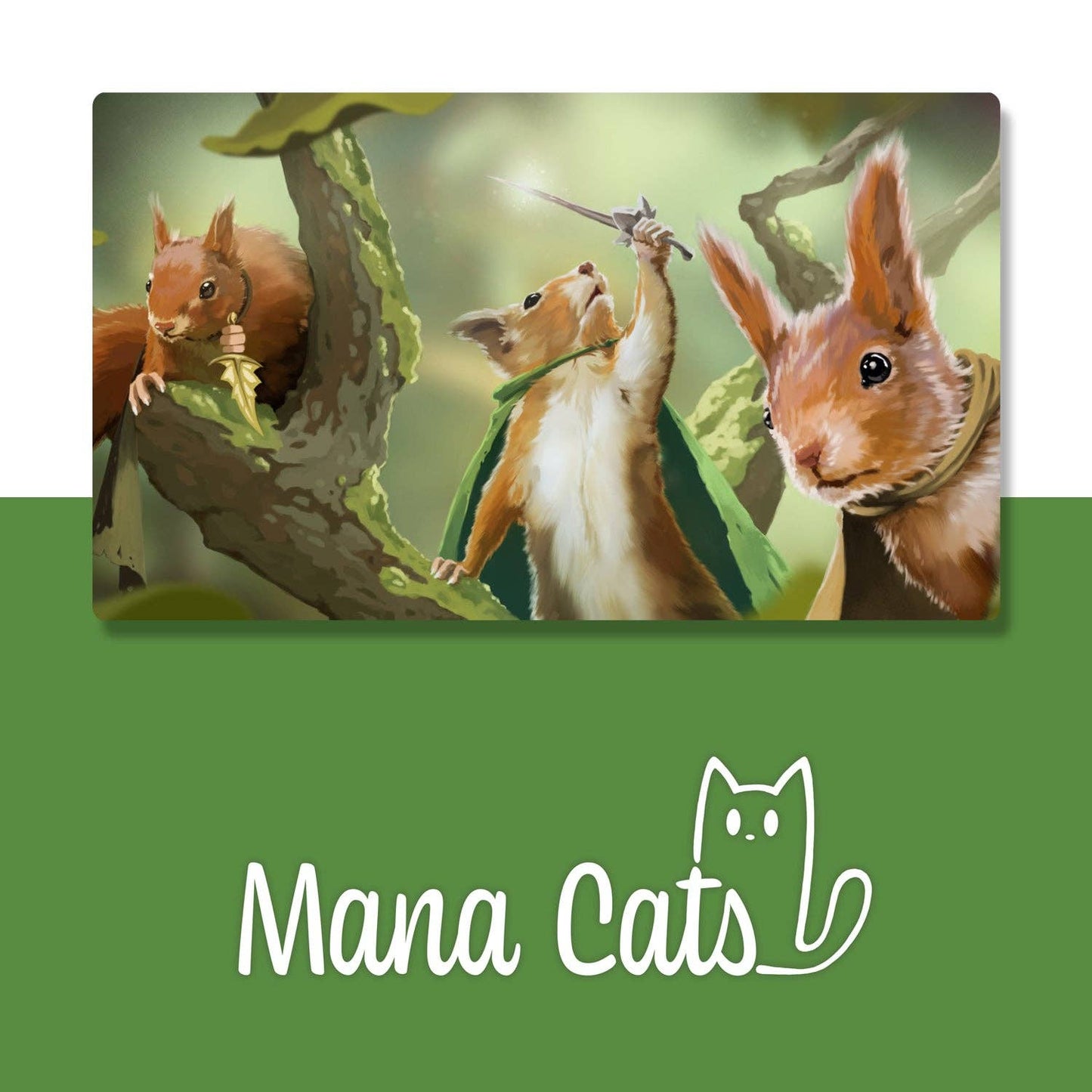 CnC Squirrel Playmat: Drawstring Bag with Label