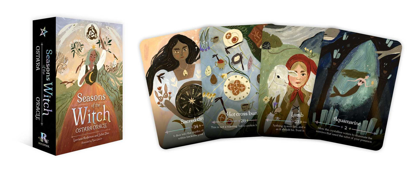 Seasons of the Witch – Ostara Oracle by Lorriane Anderson: Flashcards; 160 pages / English