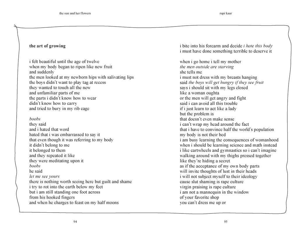 Sun and Her Flowers by Rupi  Kaur: Paperback; 256 pages / English