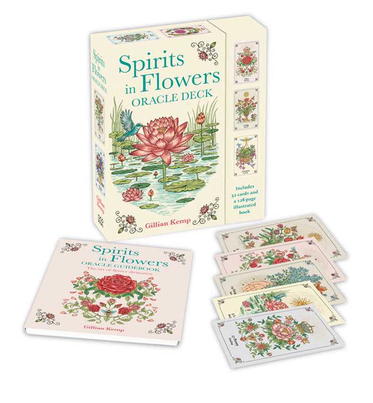 Spirits in Flowers Oracle Deck by Gillian Kemp: Mixed Media; 128 pages / English