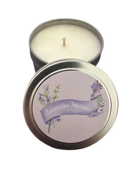 4oz 'Lavender Heaven' Travel Tin Soy Candle