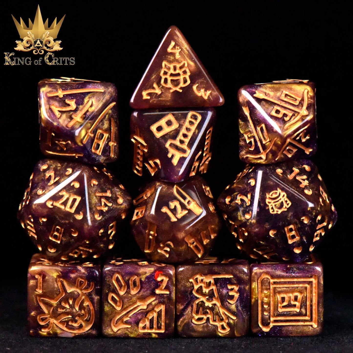 Samurai Soul - 11 Dice Set: 11 Dice Set