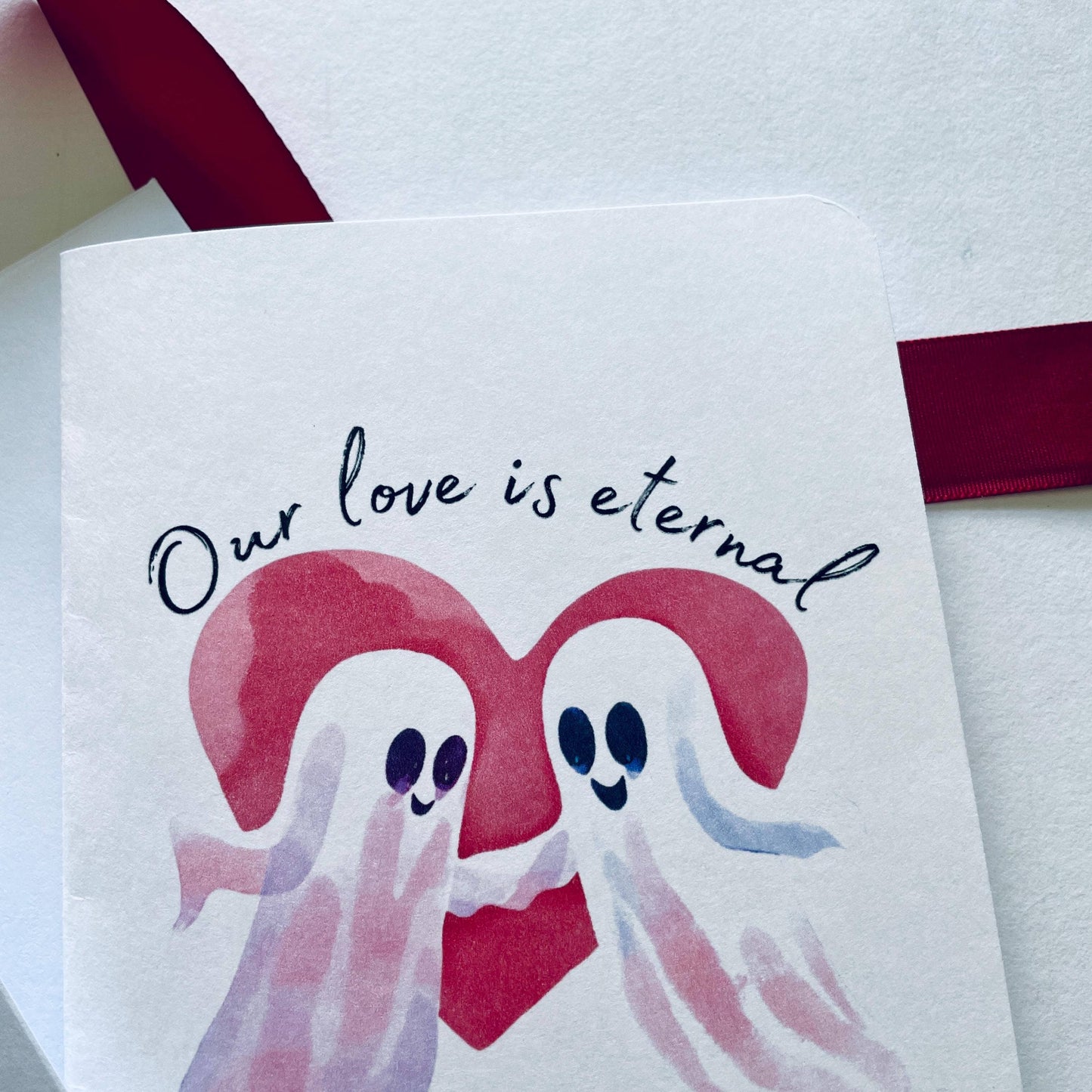 Eternal Love Ghost Card : Brown Kraft Paper