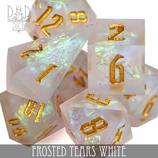 Frosted Tears White Handmade
