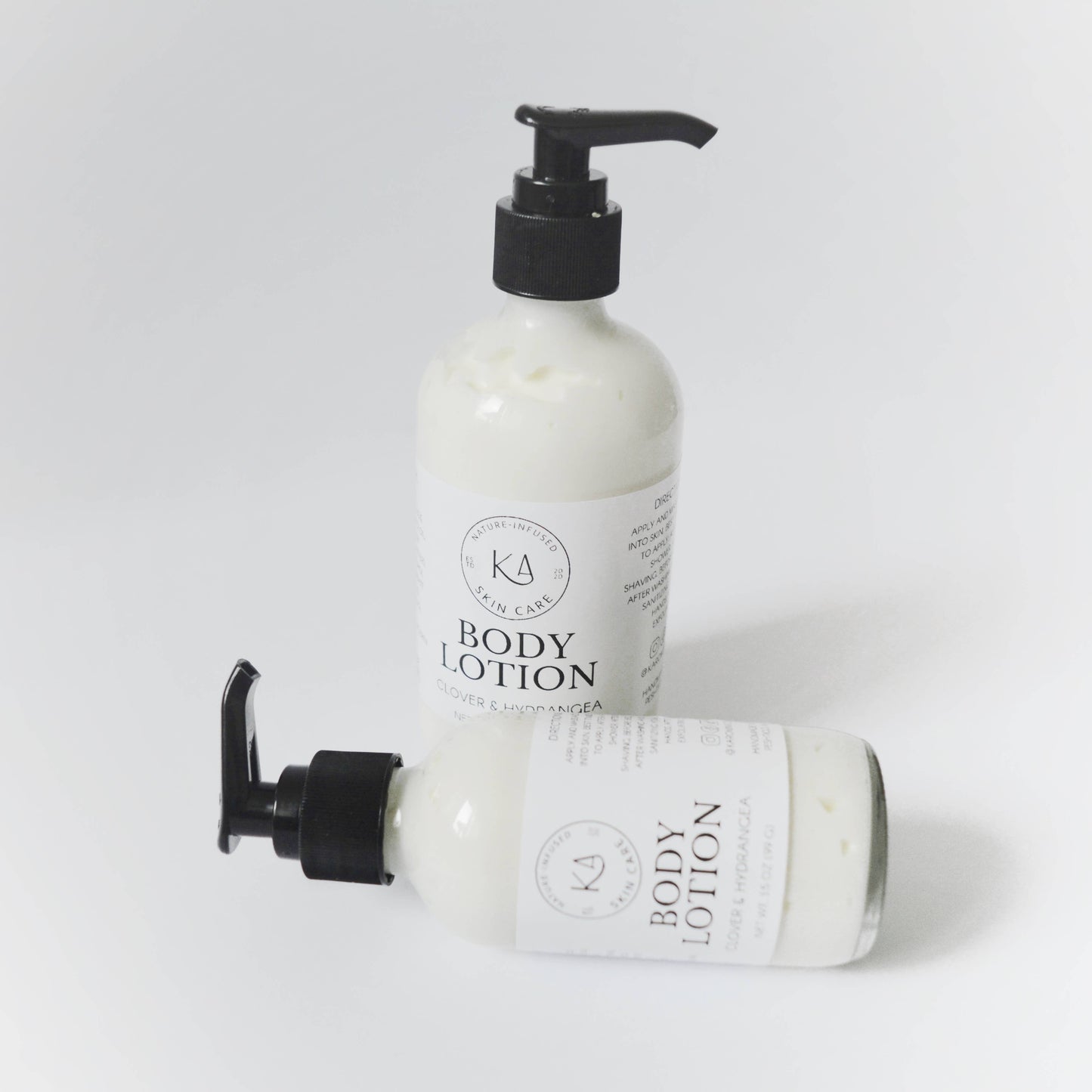 Body Lotion - Body Cream: Labeled as shown in images / Santal + Bergamot / 8 oz