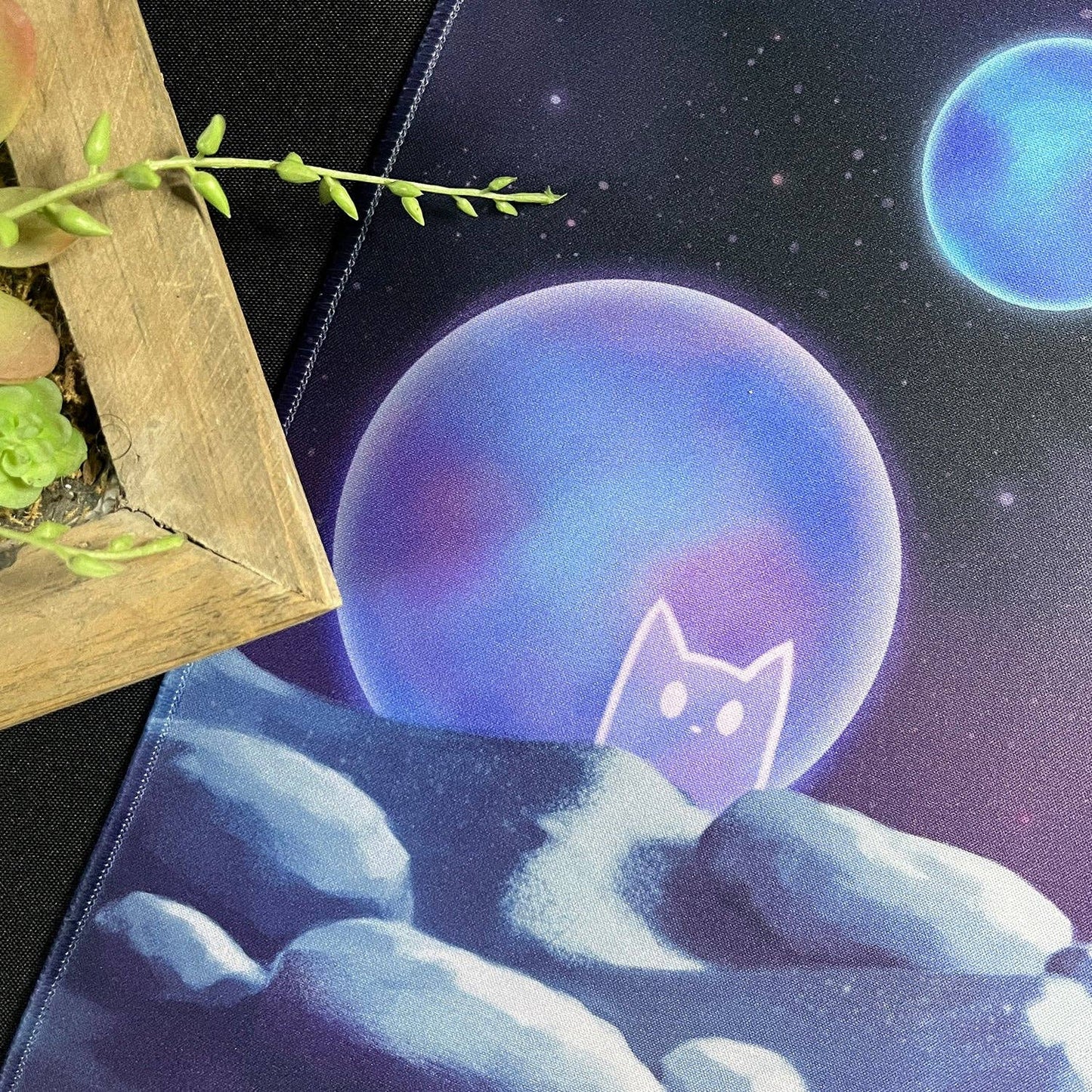 ManaCat Wastes Playmat: Drawstring Bag with Label