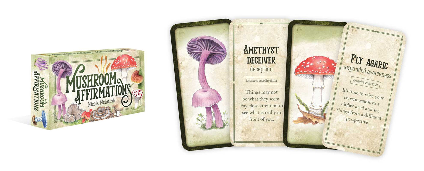 Mushroom Affirmations by Nicola McIntosh: Flashcards; 40 pages / English