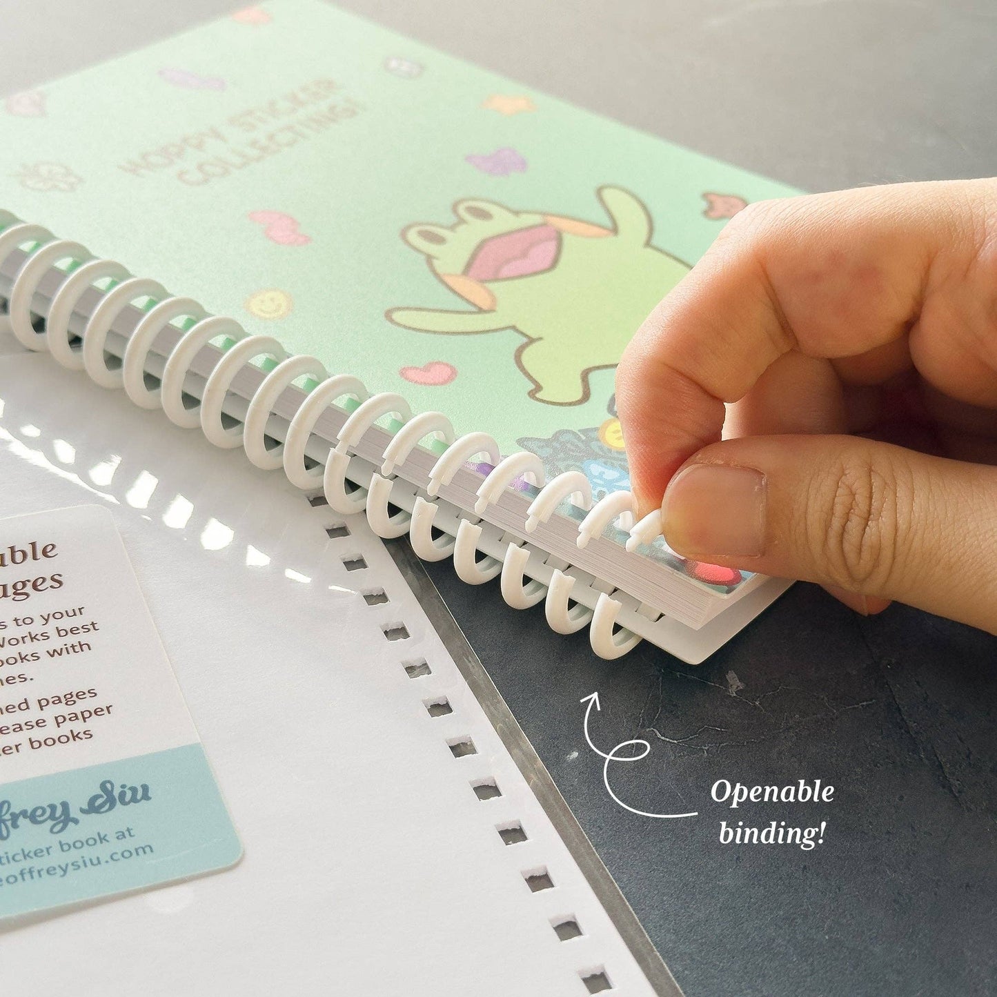 MD Bean the Frog Reusable Sticker Book