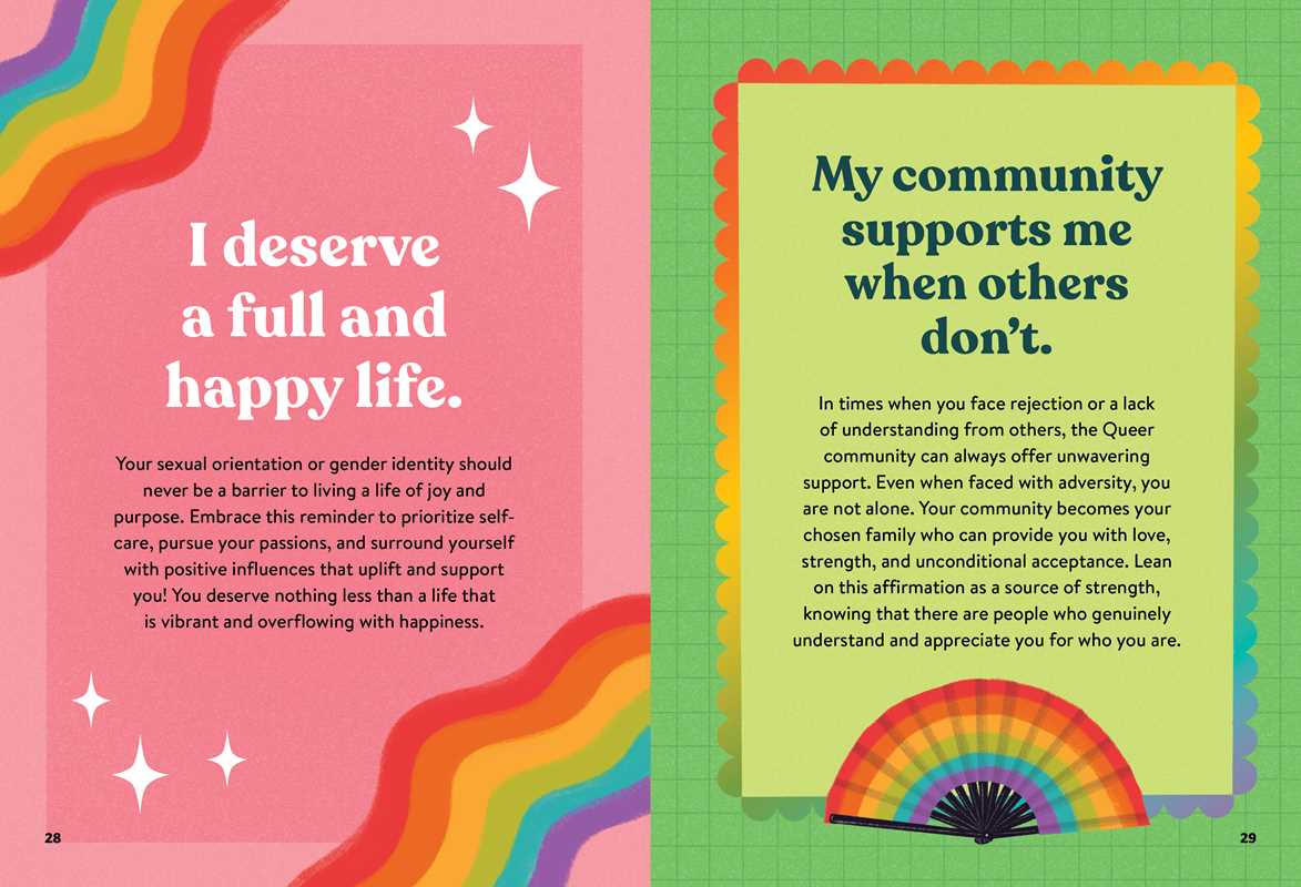 Affirmations for Queer People by Jess Vosseteig: Hardcover; 208 pages / English