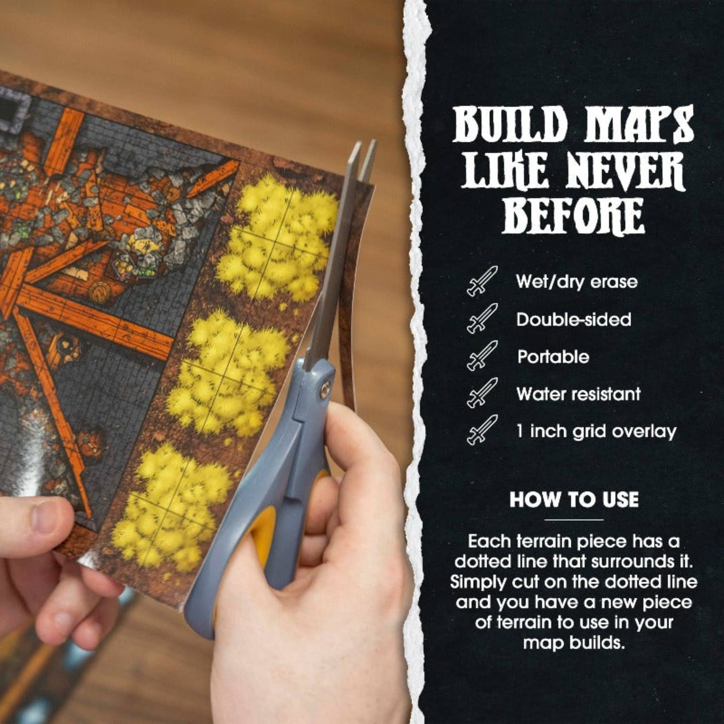 Dungeon Craft – Hell & High Water Book 2D Terrain for DnD