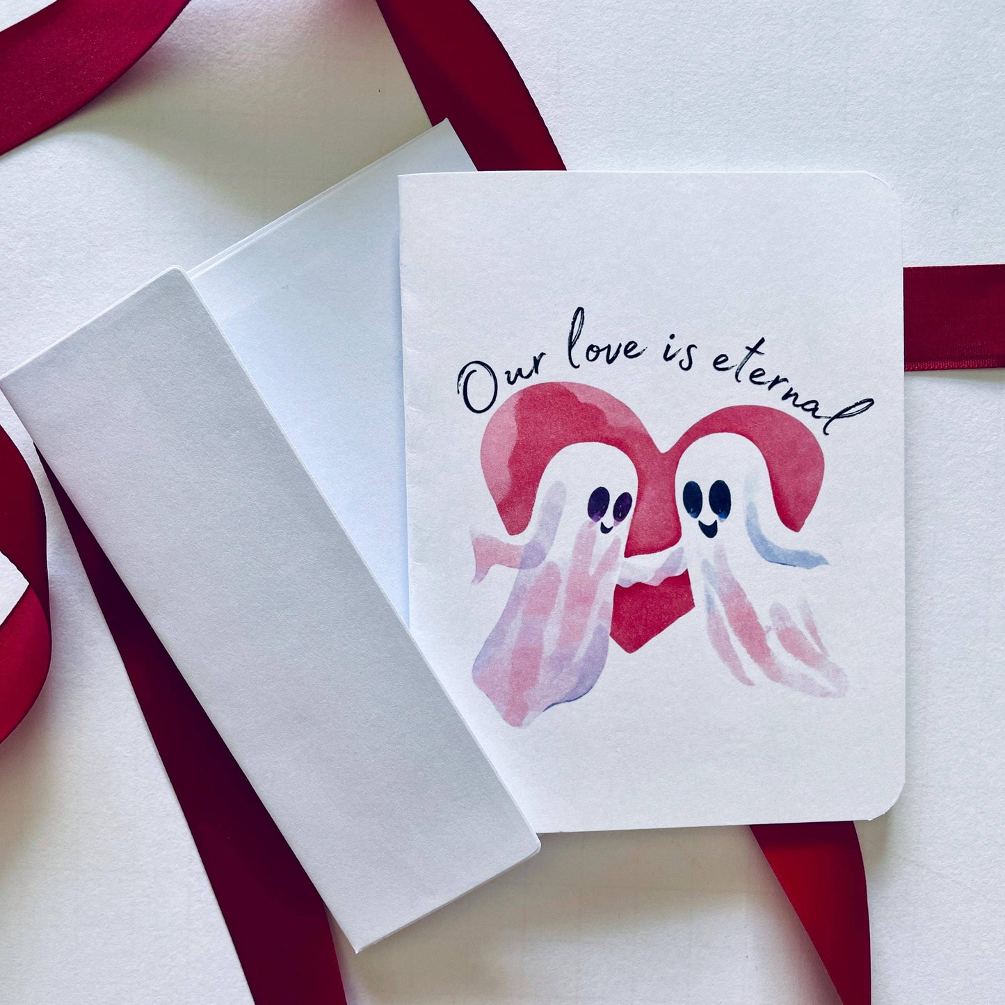 Eternal Love Ghost Card : Brown Kraft Paper