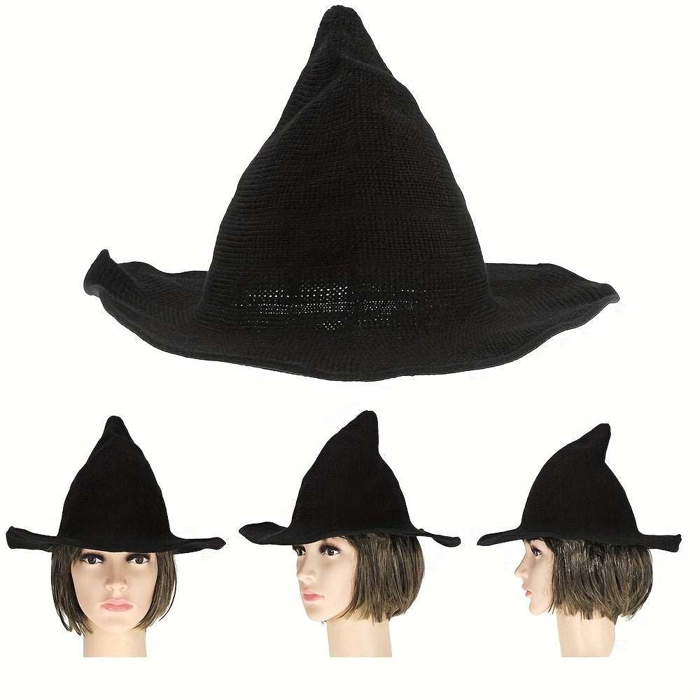 Gothic Witch-Inspired Wool Knit Hat