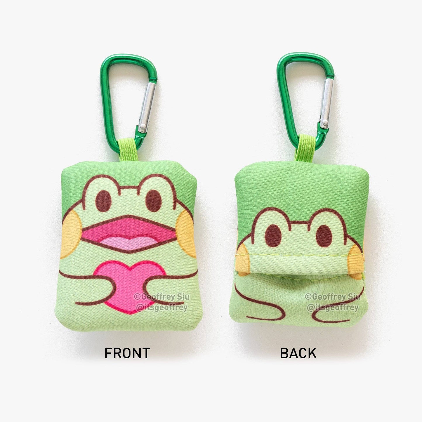 Bean the Frog Microfiber Cloth Keychain: A-Grade