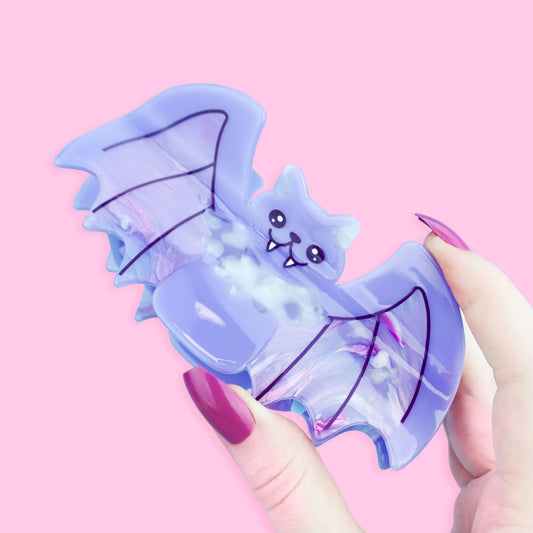 Bat Hair Claw, Pastel, Vampire, Halloween, Cute, Hair Clip: Acetate