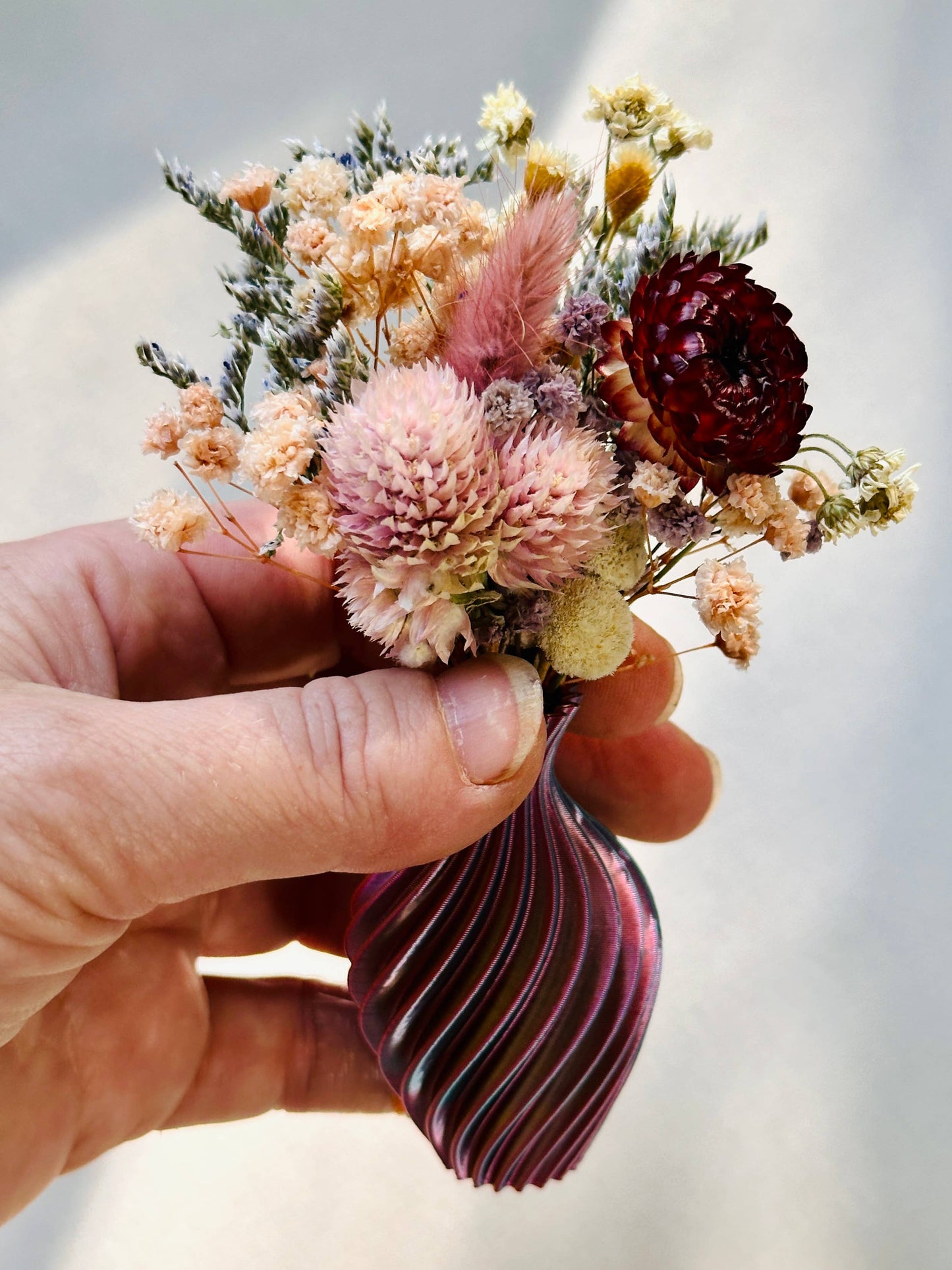 Mini Vase Magnet + Florals: Multi-Colored