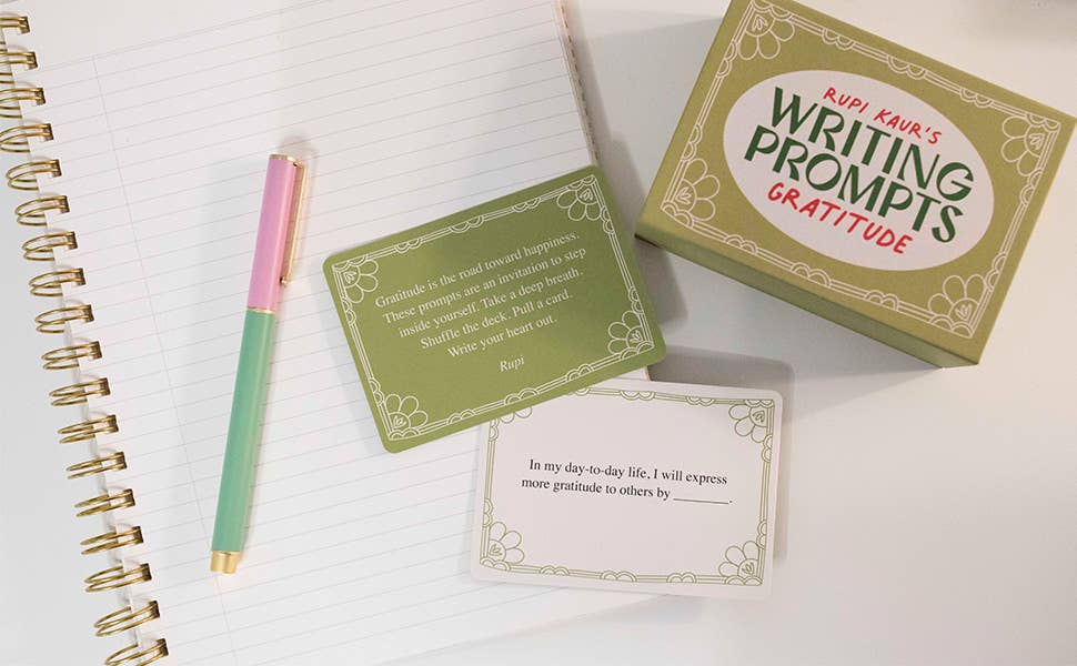 Rupi Kaur's Writing Prompts Gratitude by Rupi  Kaur: Flashcards; 71 pages / English
