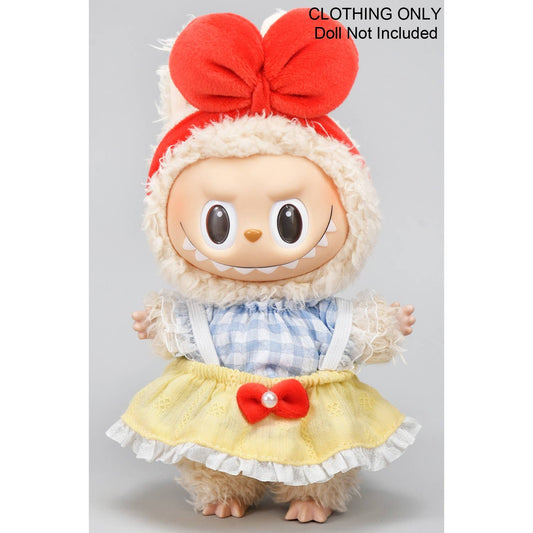 BOW AND FRILLY DRESS LABUBU OUTFIT ONLY: MULTI / 1 SIZE