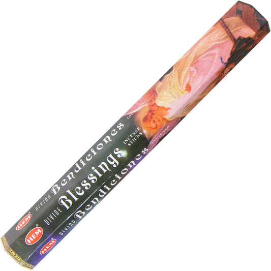 Hem Hexagonal Pack Incense 20 Gr Divine Blessing (Pack of 6)