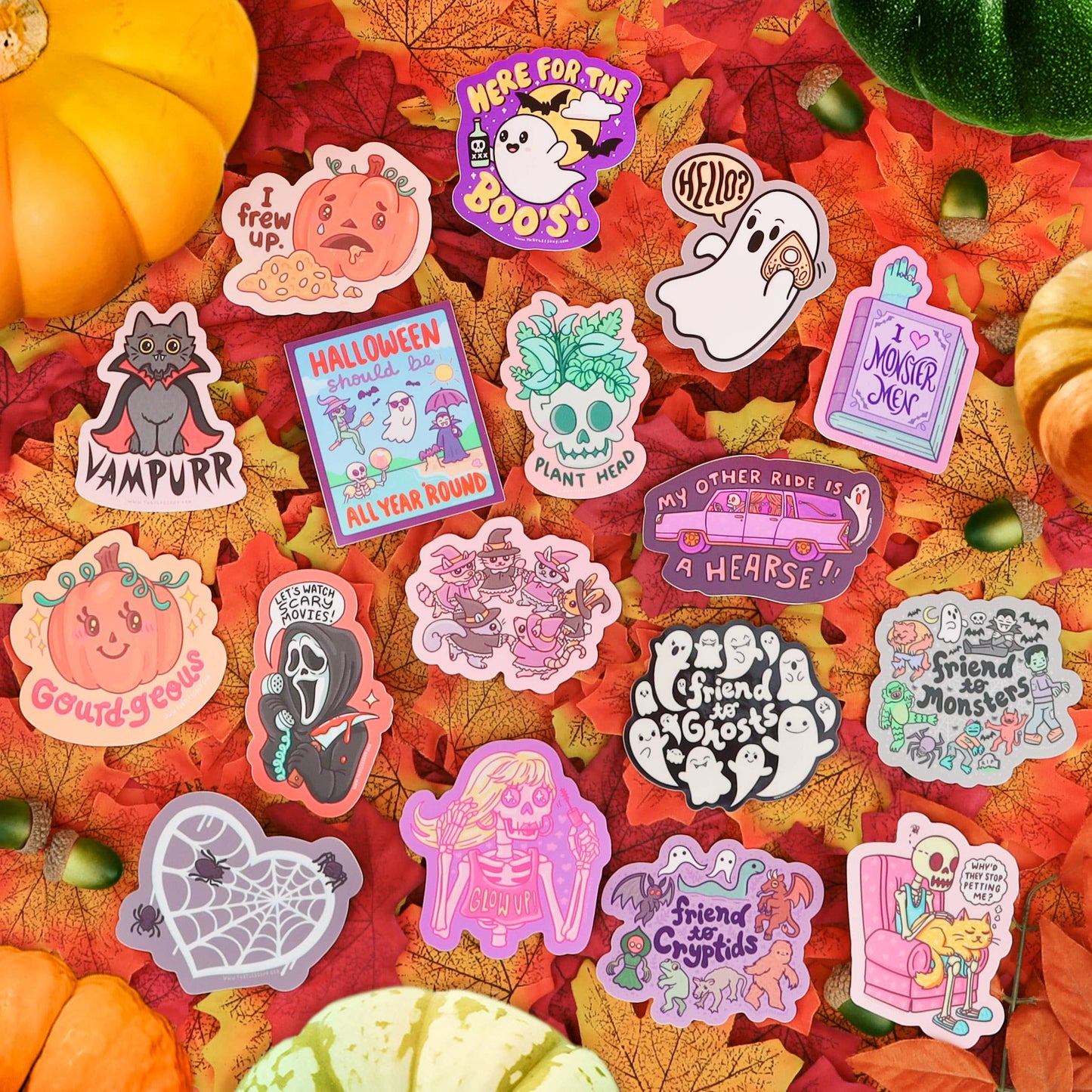 I Frew Up Pumpkin Halloween Vinyl Sticker